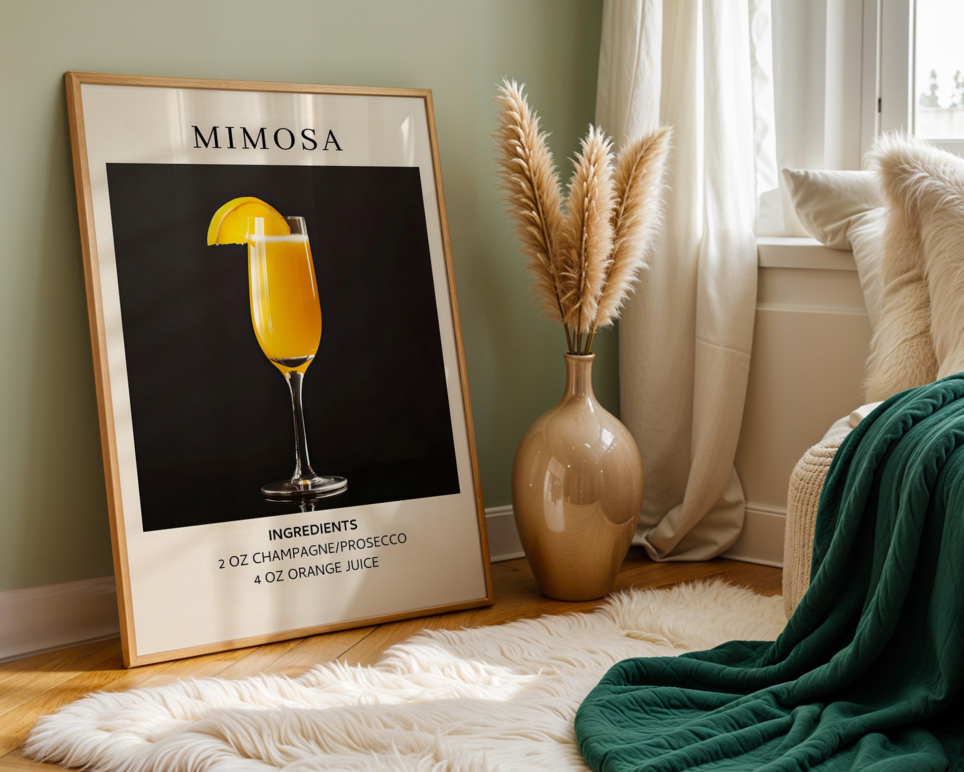 Mimosa Vintage Cocktail Poster - GroovyGrove