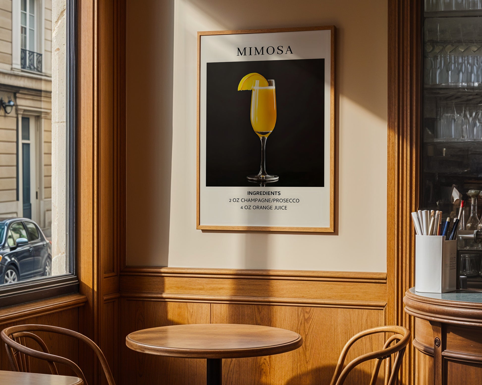 Mimosa Vintage Cocktail Poster - GroovyGrove