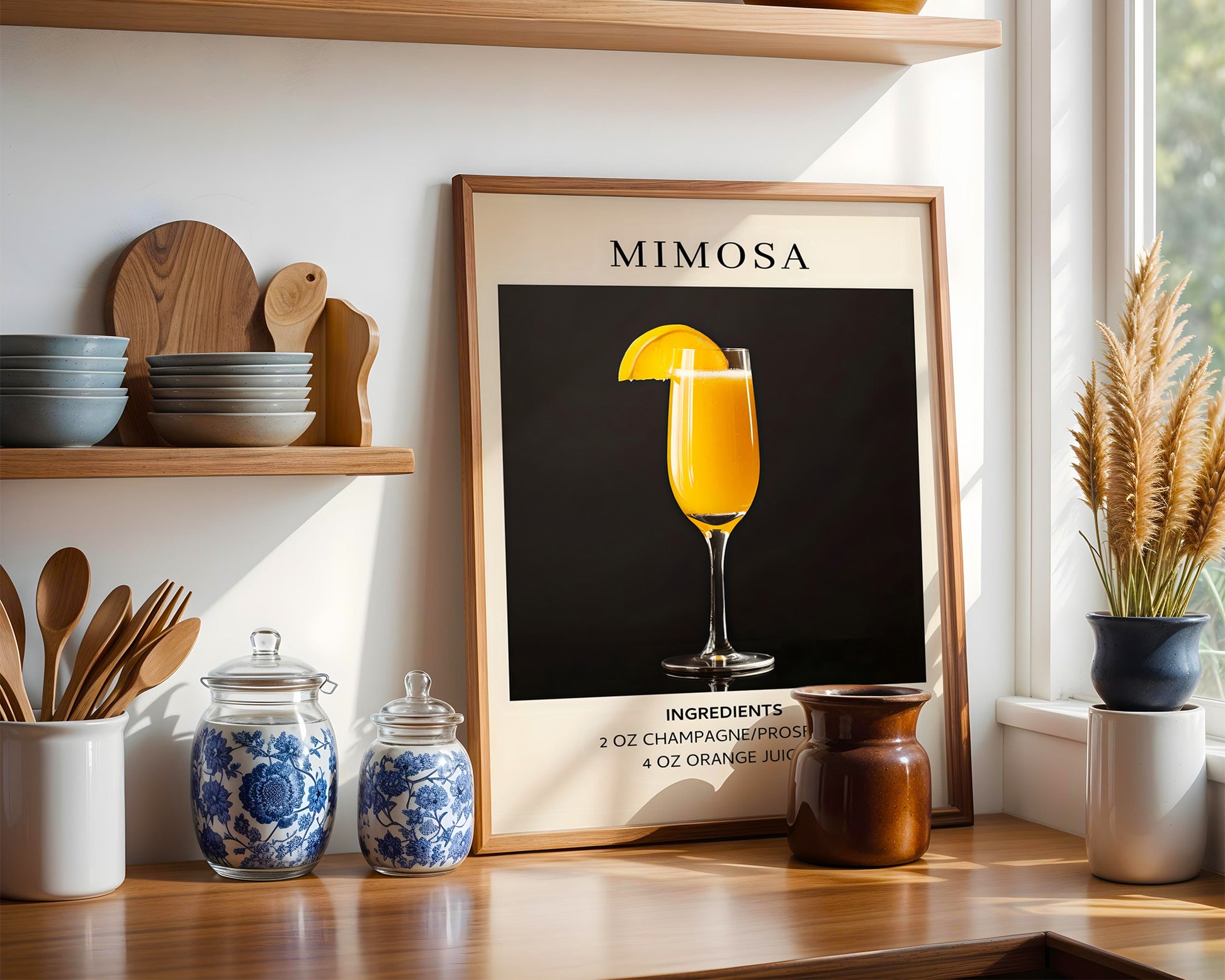 Mimosa Vintage Cocktail Poster - GroovyGrove