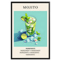 Mojito Vintage Cocktail Poster - GroovyGrove