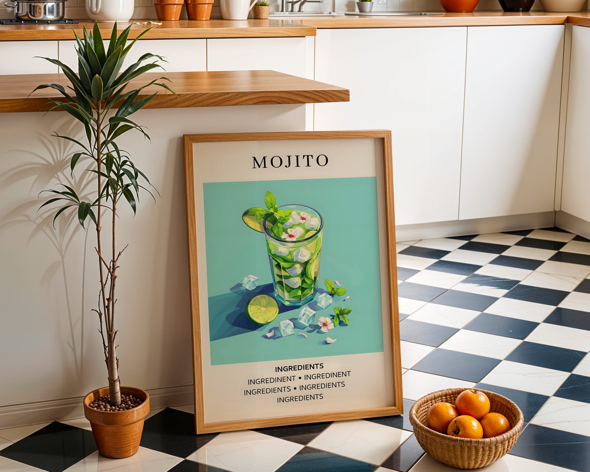 Mojito Vintage Cocktail Poster - GroovyGrove