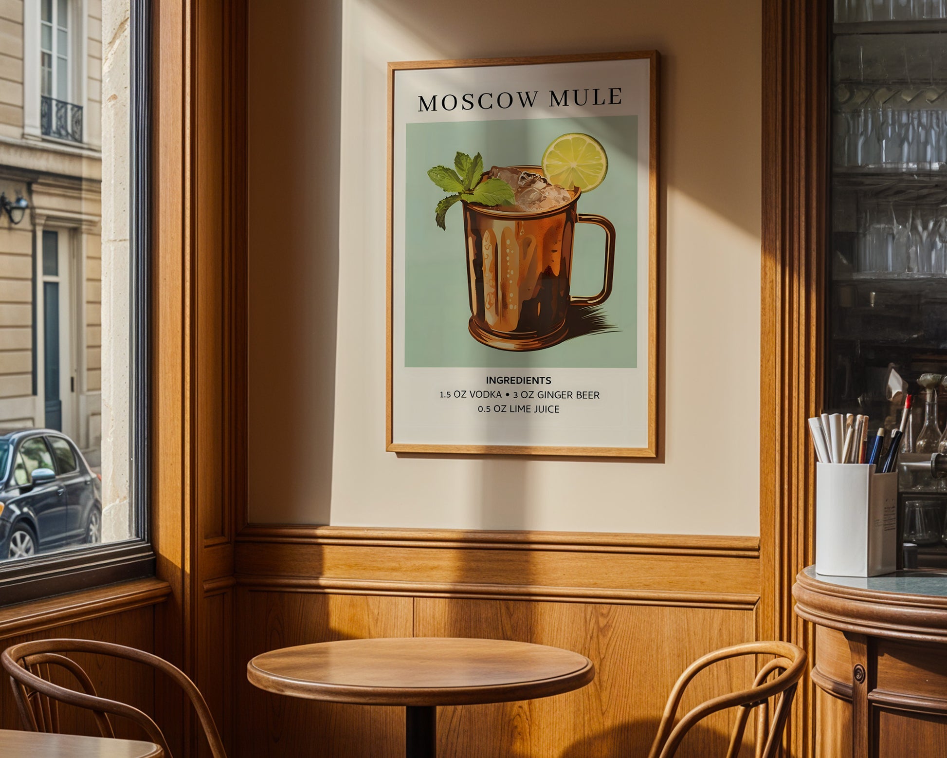 Moscow Mule Vintage Cocktail Poster - GroovyGrove