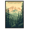 Mount Rainier National Park Vintage Poster - GroovyGrove