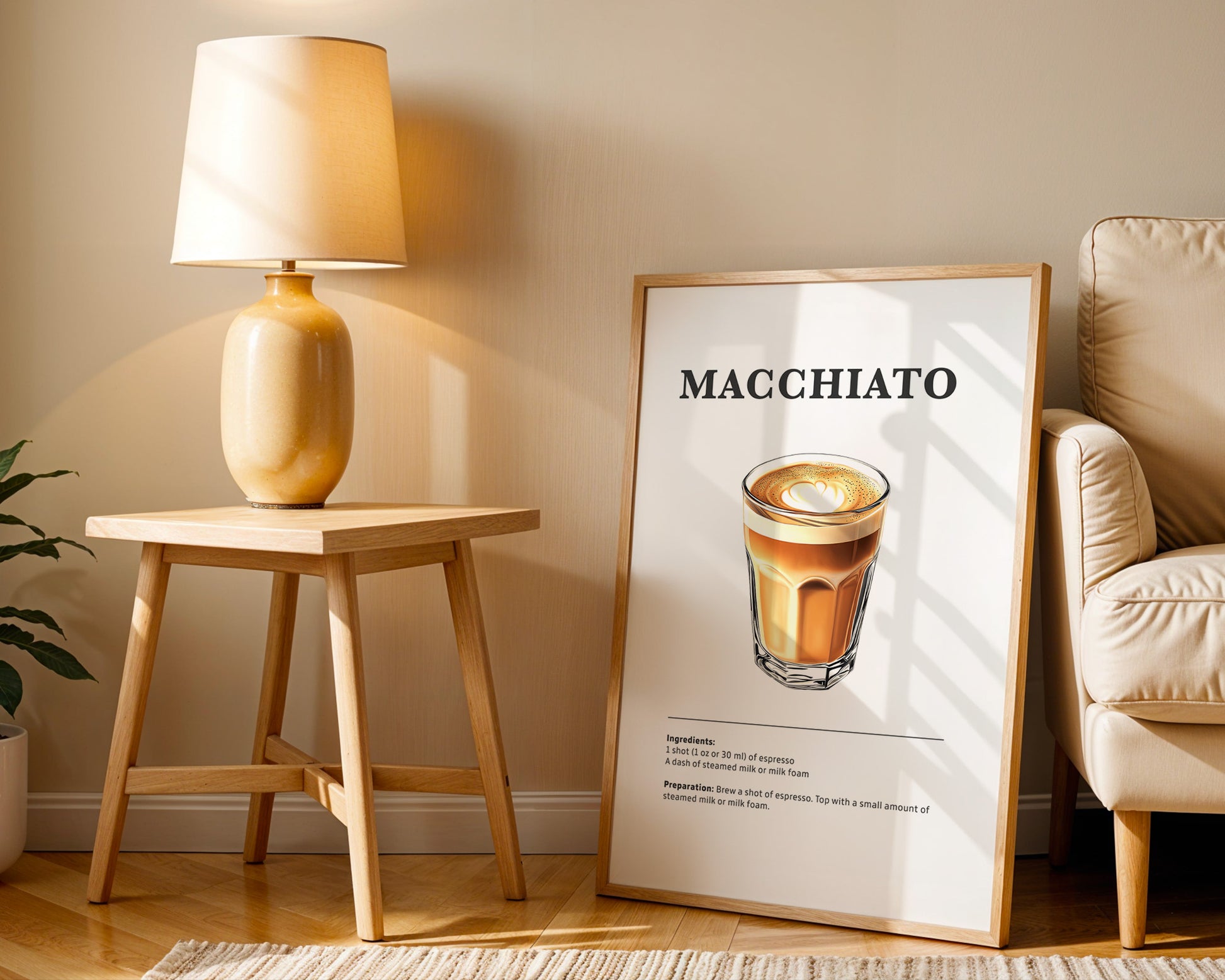 Macchiato Coffee Recipe Poster - GroovyGrove