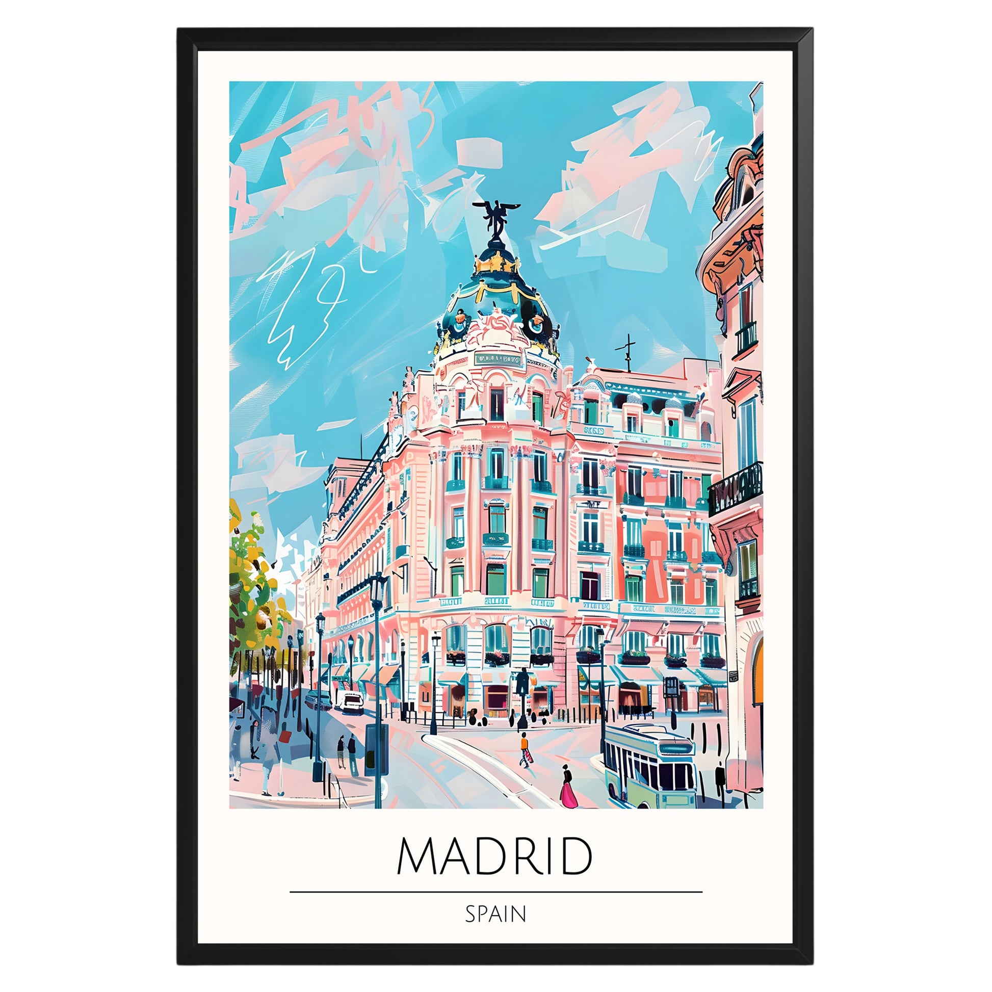 Madrid Spain Travel Poster - GroovyGrove