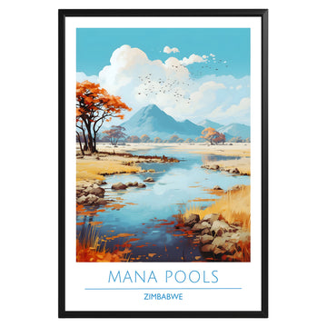 Mana Pools National Park Zimbabwe Poster - GroovyGrove