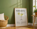 Margarita Cocktail Recipe Poster - GroovyGrove