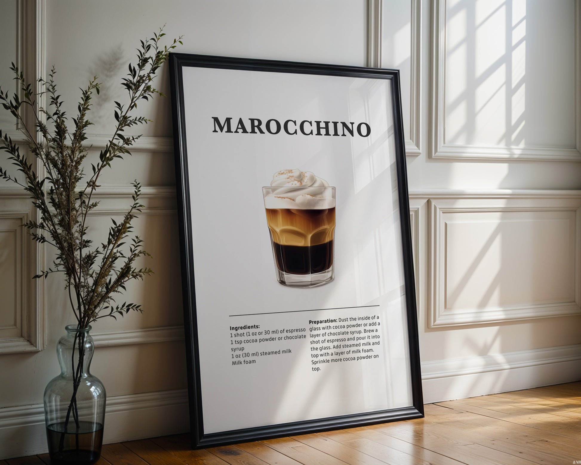 Marocchino Coffee Recipe Poster - GroovyGrove