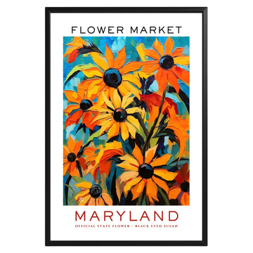 Maryland State Flower Market Poster - GroovyGrove