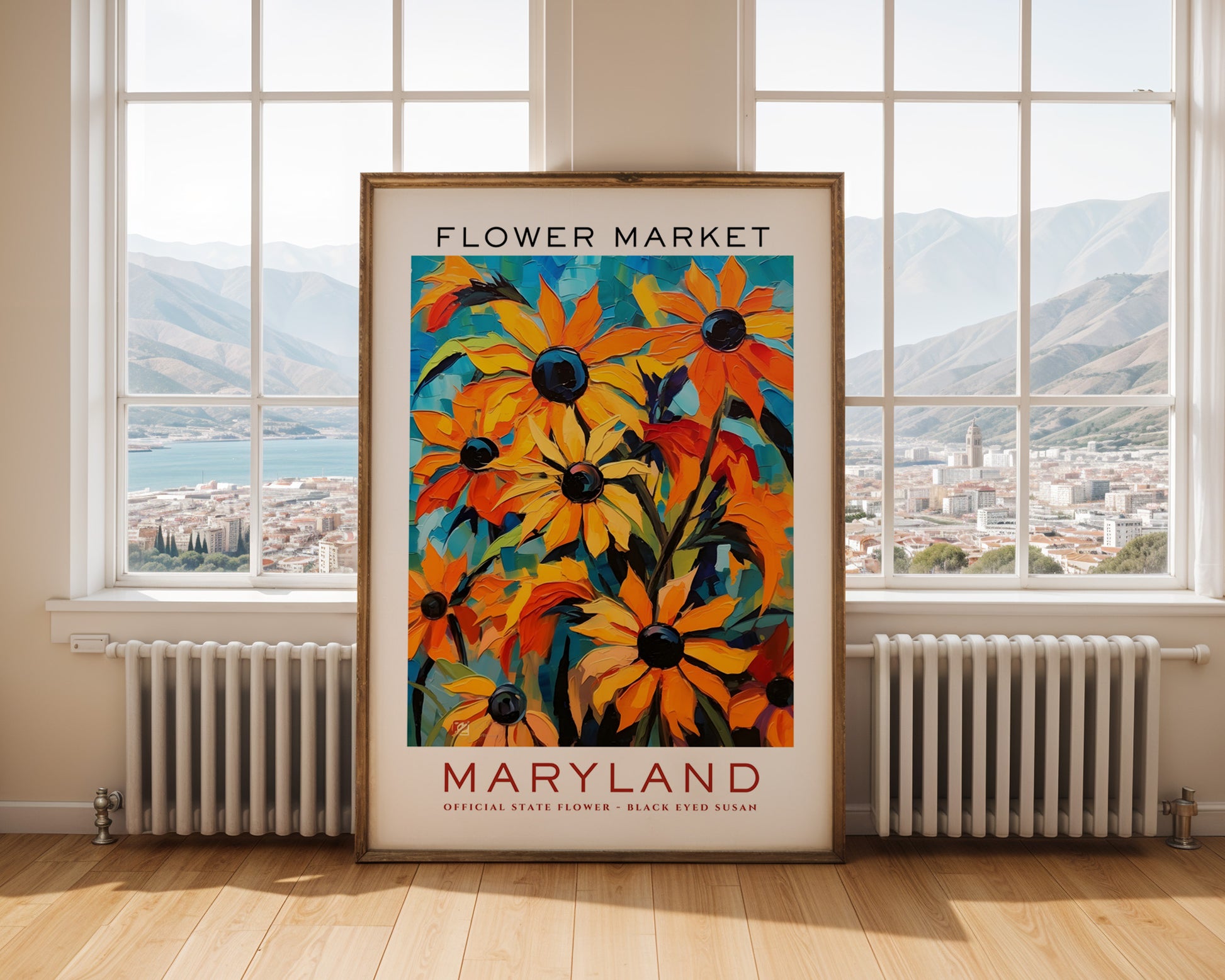 Maryland State Flower Market Poster - GroovyGrove