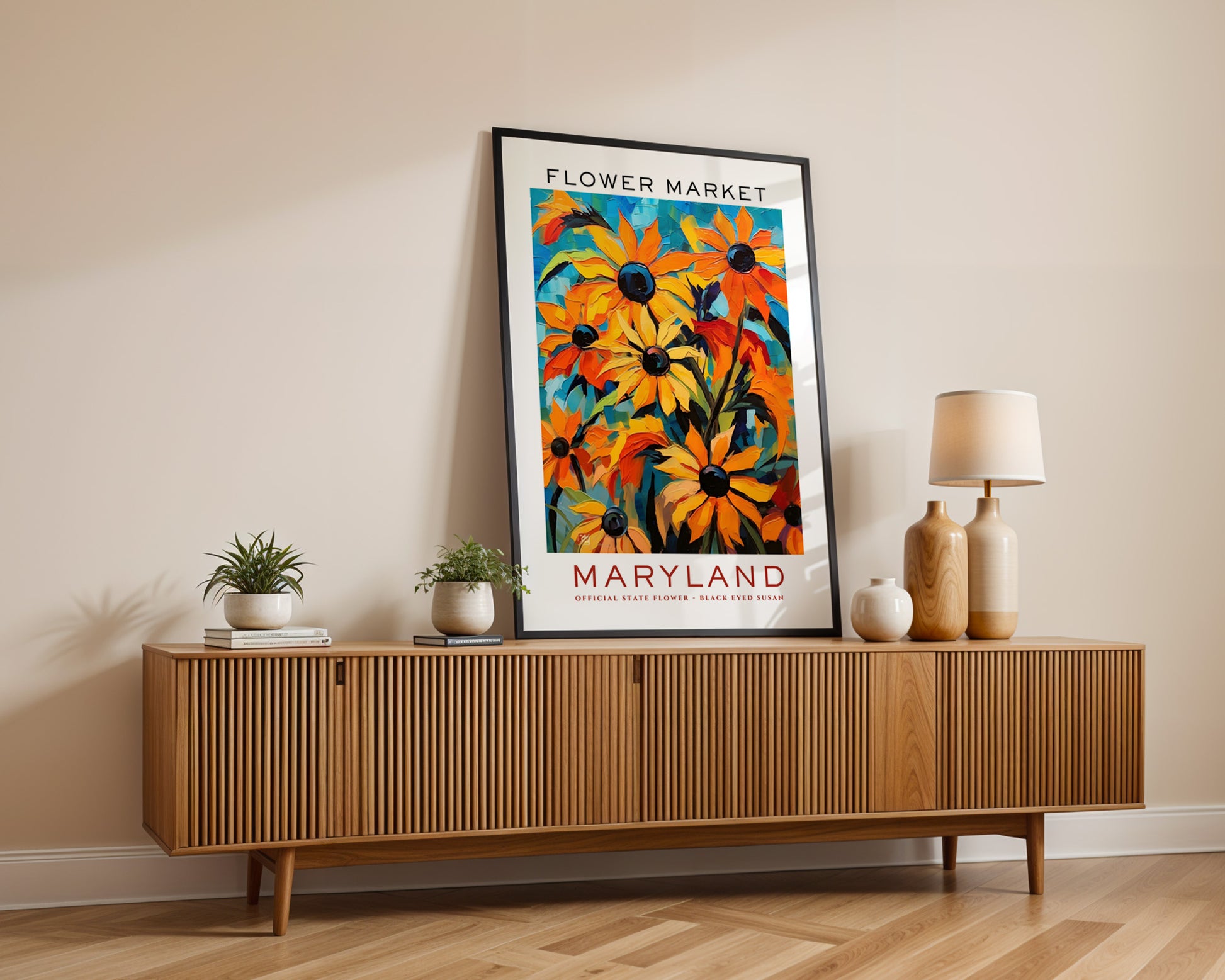 Maryland State Flower Market Poster - GroovyGrove