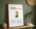 Matcha Espresso Fusion Coffee Recipe Poster - GroovyGrove