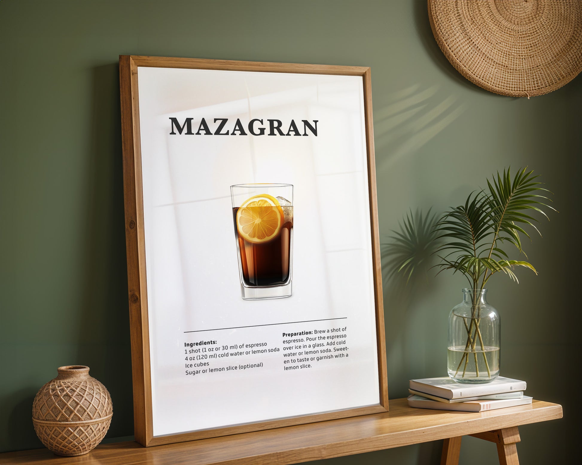 Mazagran Coffee Recipe Poster - GroovyGrove