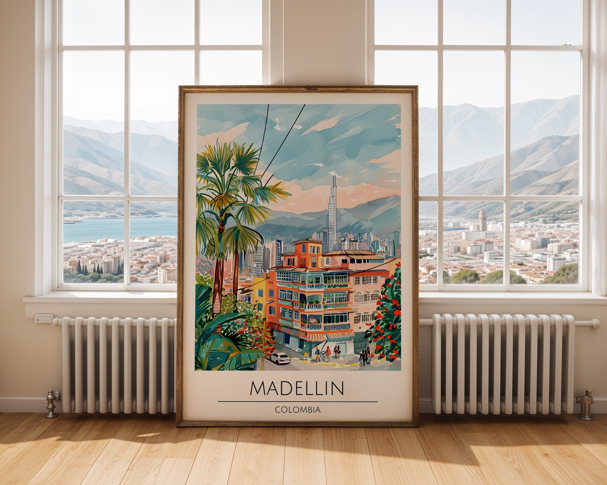 Medellín Colombia Travel Poster - GroovyGrove