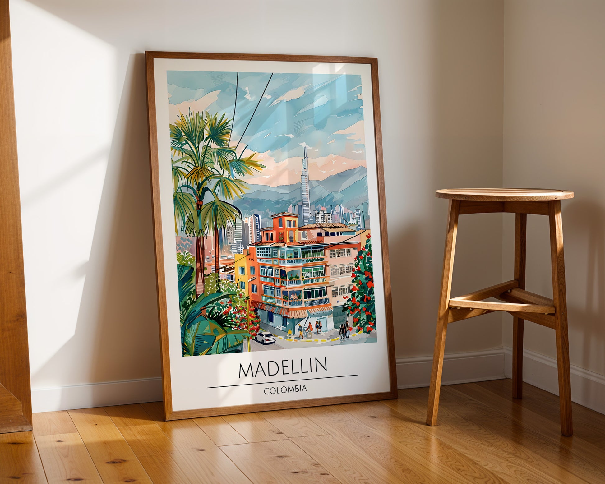 Medellín Colombia Travel Poster - GroovyGrove