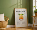 Melon Ball Cocktail Recipe Poster - GroovyGrove