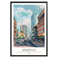 Memphis Tennessee Travel Poster - GroovyGrove