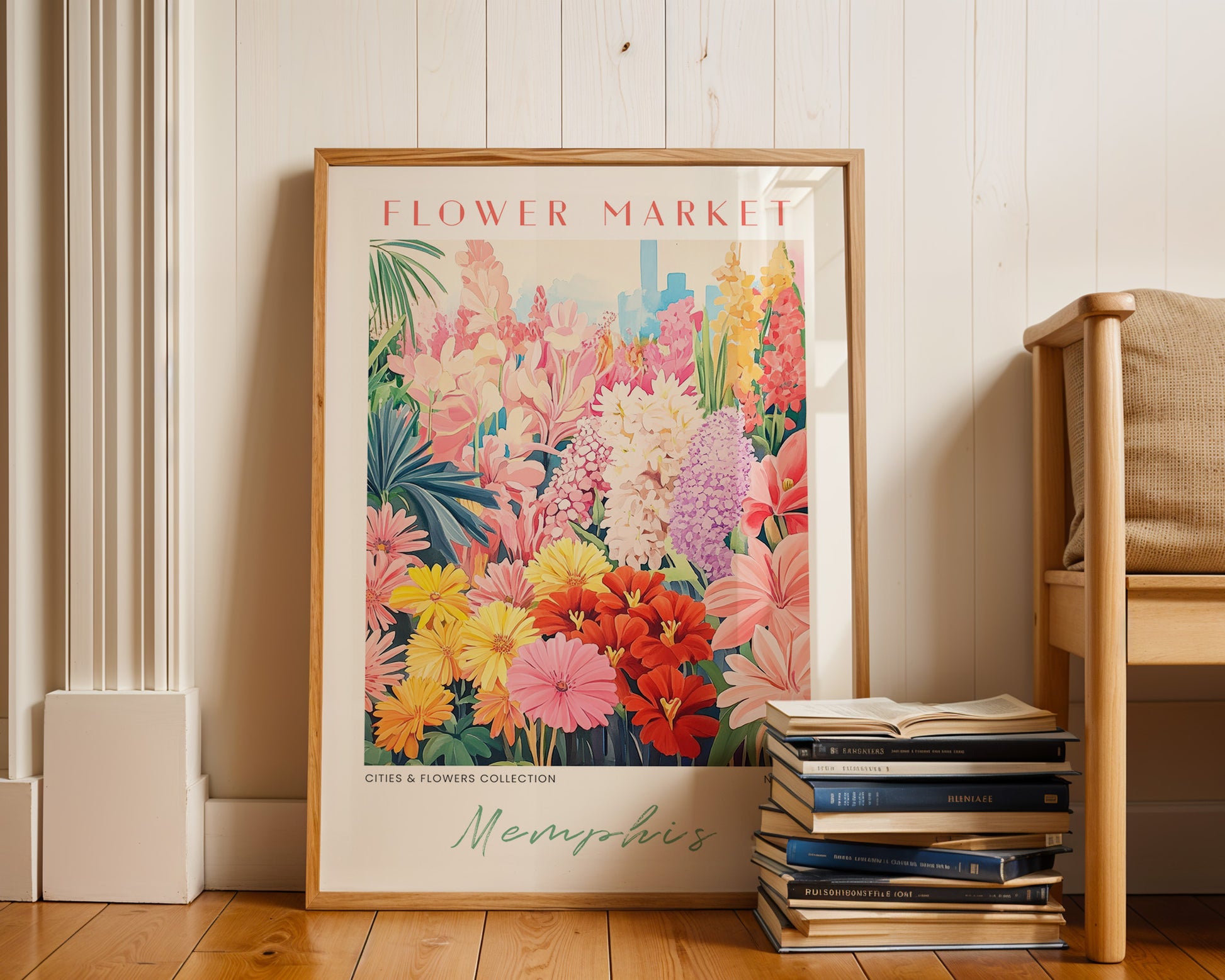 Memphis Tennessee Flower Market Poster - GroovyGrove