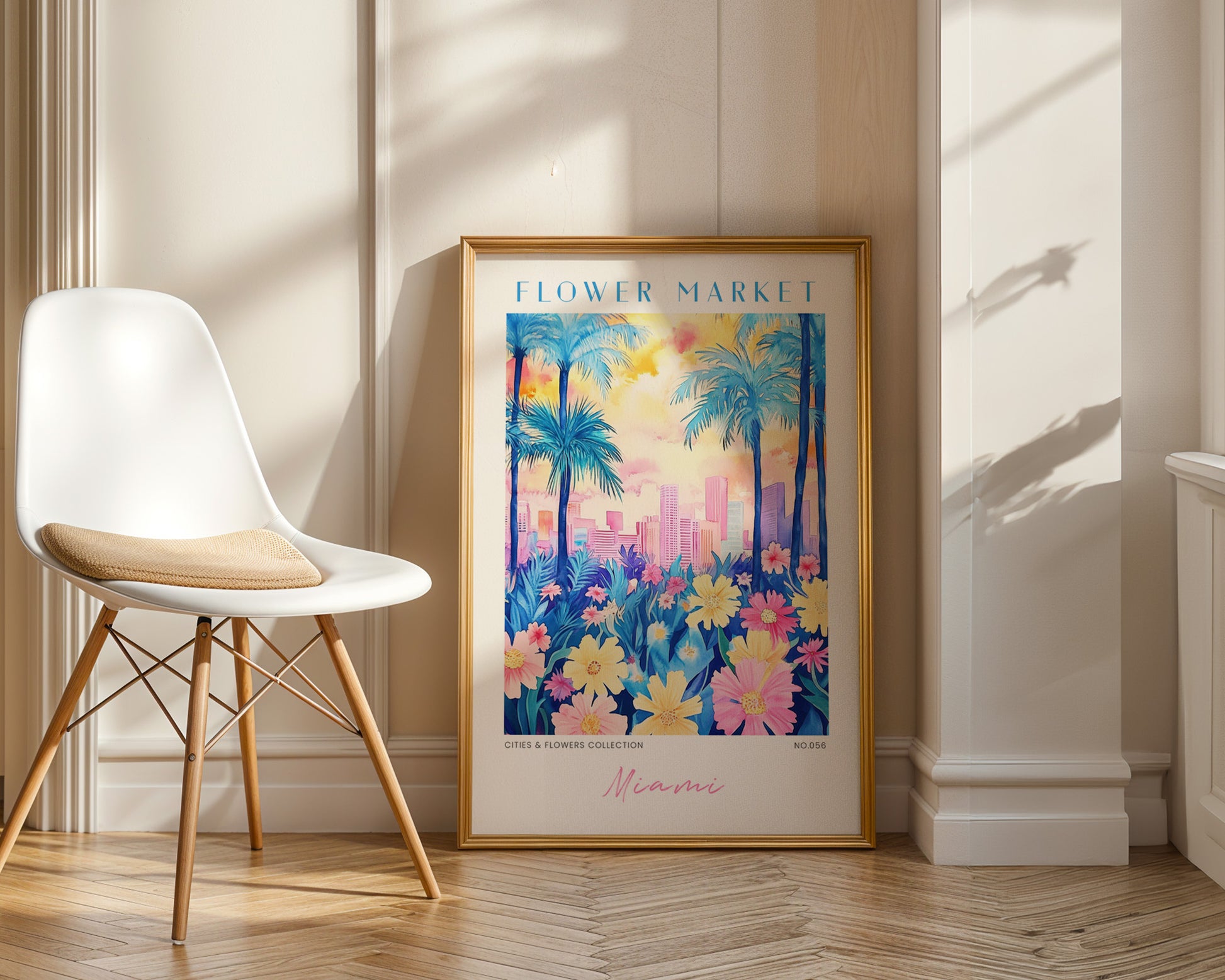 Miami Florida Flower Market Poster - GroovyGrove