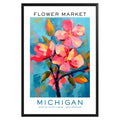 Michigan State Flower Market Poster - GroovyGrove