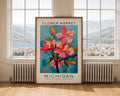 Michigan State Flower Market Poster - GroovyGrove