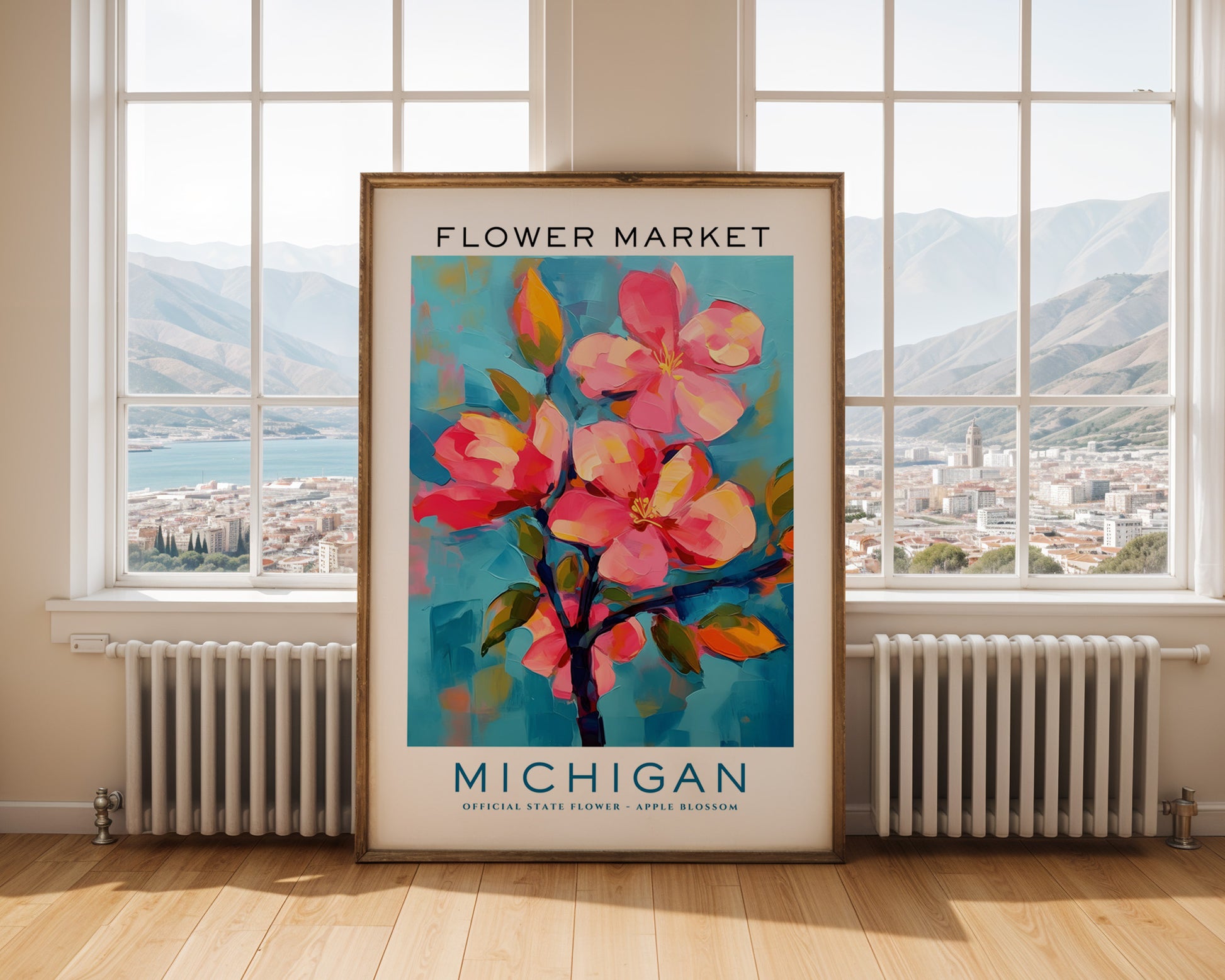 Michigan State Flower Market Poster - GroovyGrove