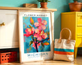 Michigan State Flower Market Poster - GroovyGrove