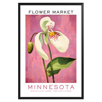 Minnesota State Flower Market Poster - GroovyGrove