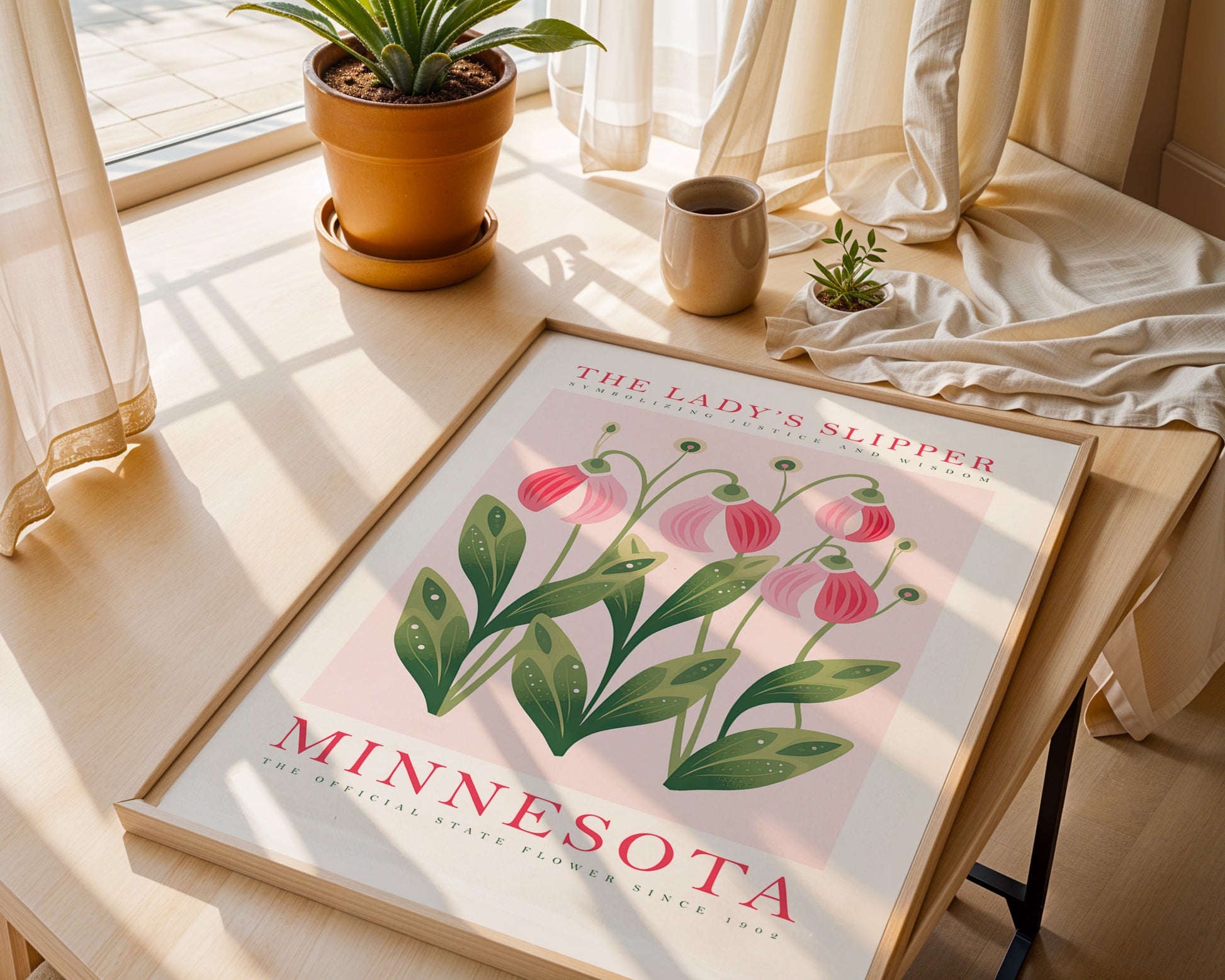 Minnesota State Flower Poster - GroovyGrove