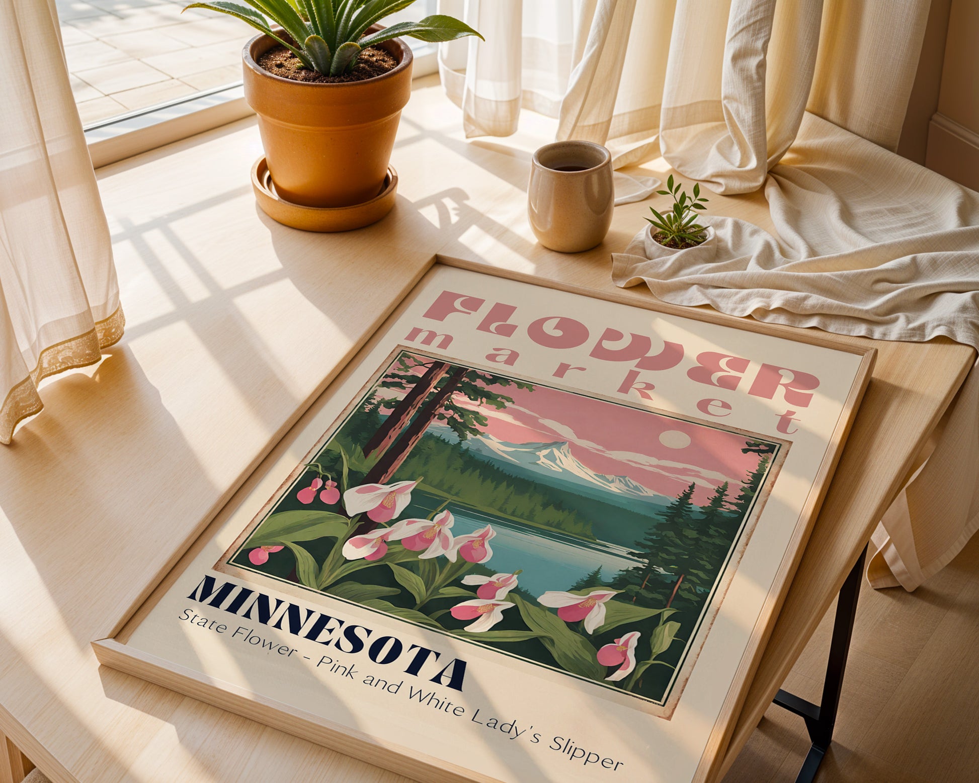 Minnesota Flower Market Vintage Poster - GroovyGrove