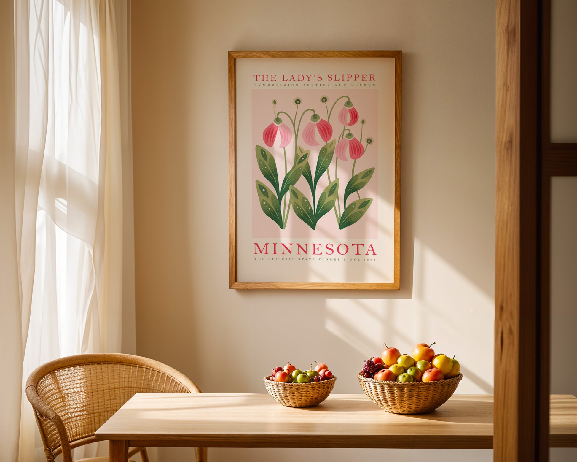 Minnesota State Flower Poster - GroovyGrove