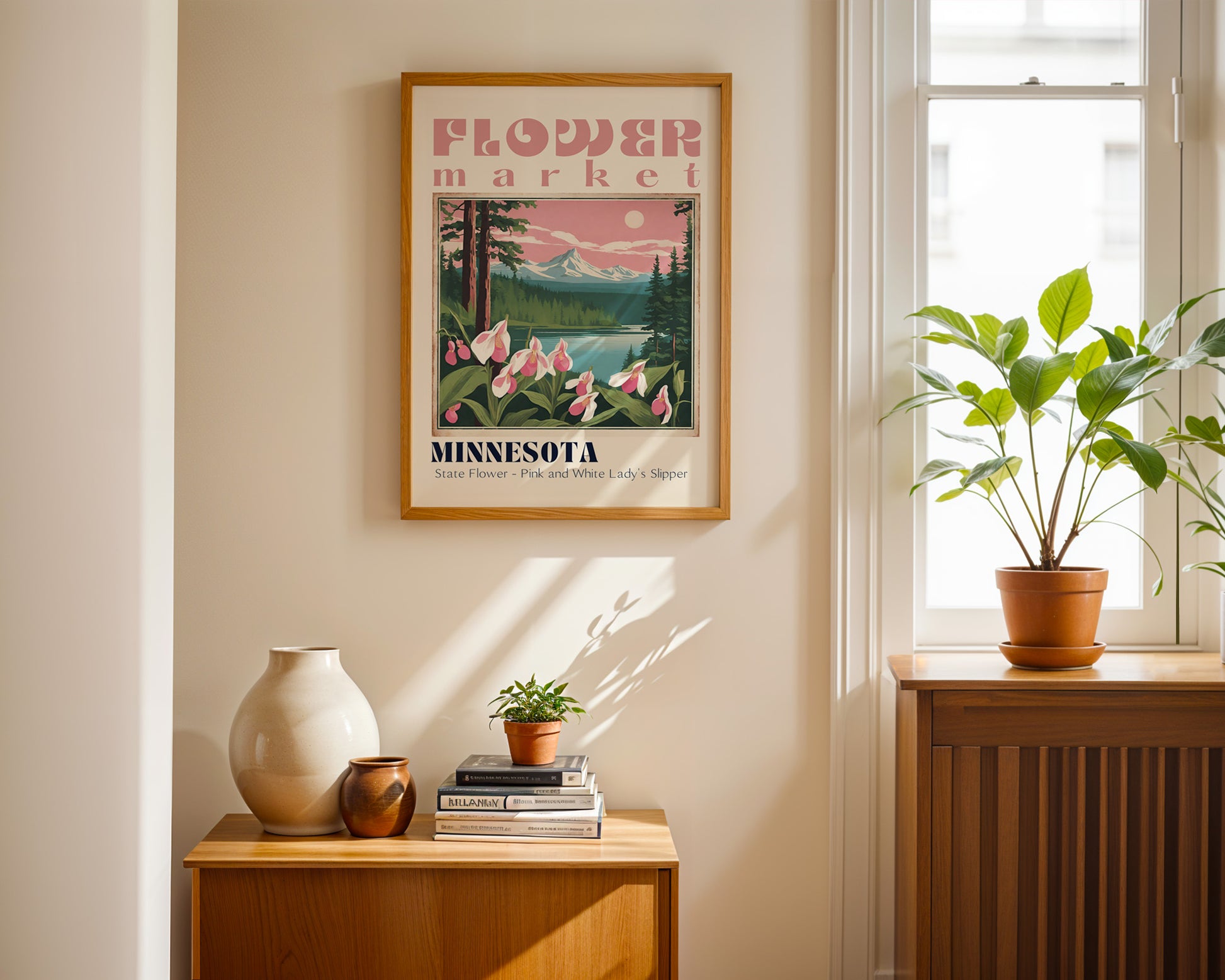 Minnesota Flower Market Vintage Poster - GroovyGrove