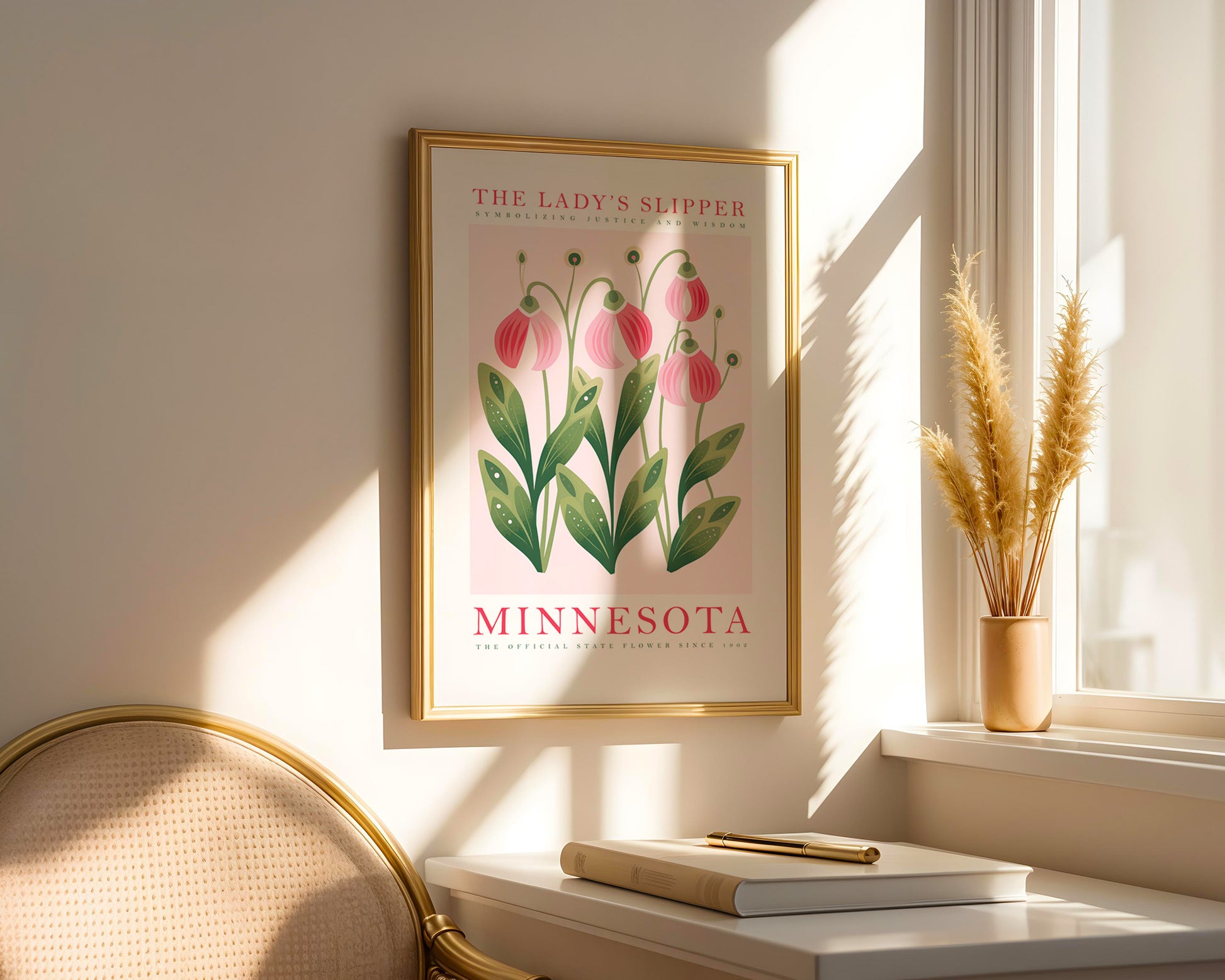 Minnesota State Flower Poster - GroovyGrove