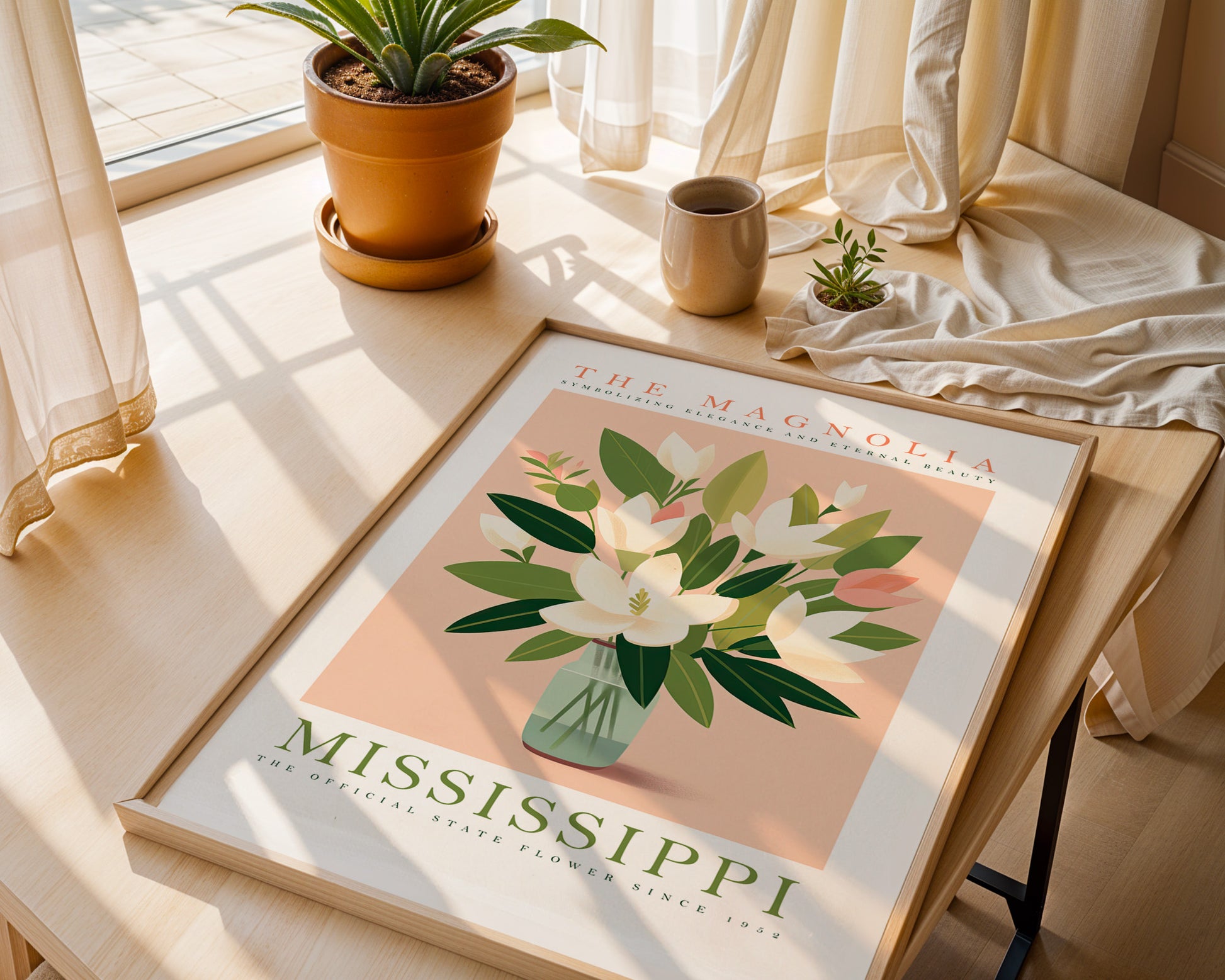 Mississippi State Flower Poster - GroovyGrove