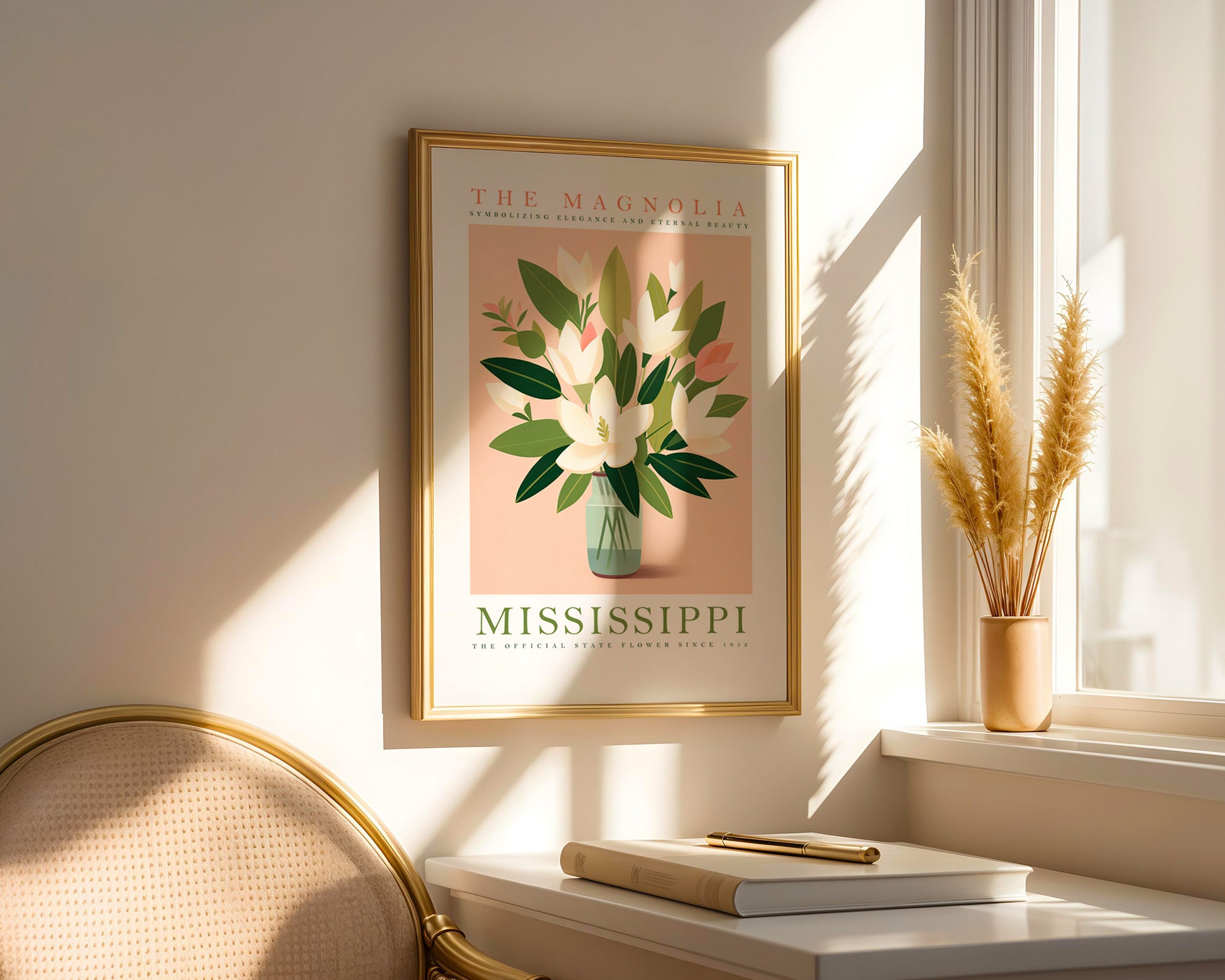 Mississippi State Flower Poster - GroovyGrove