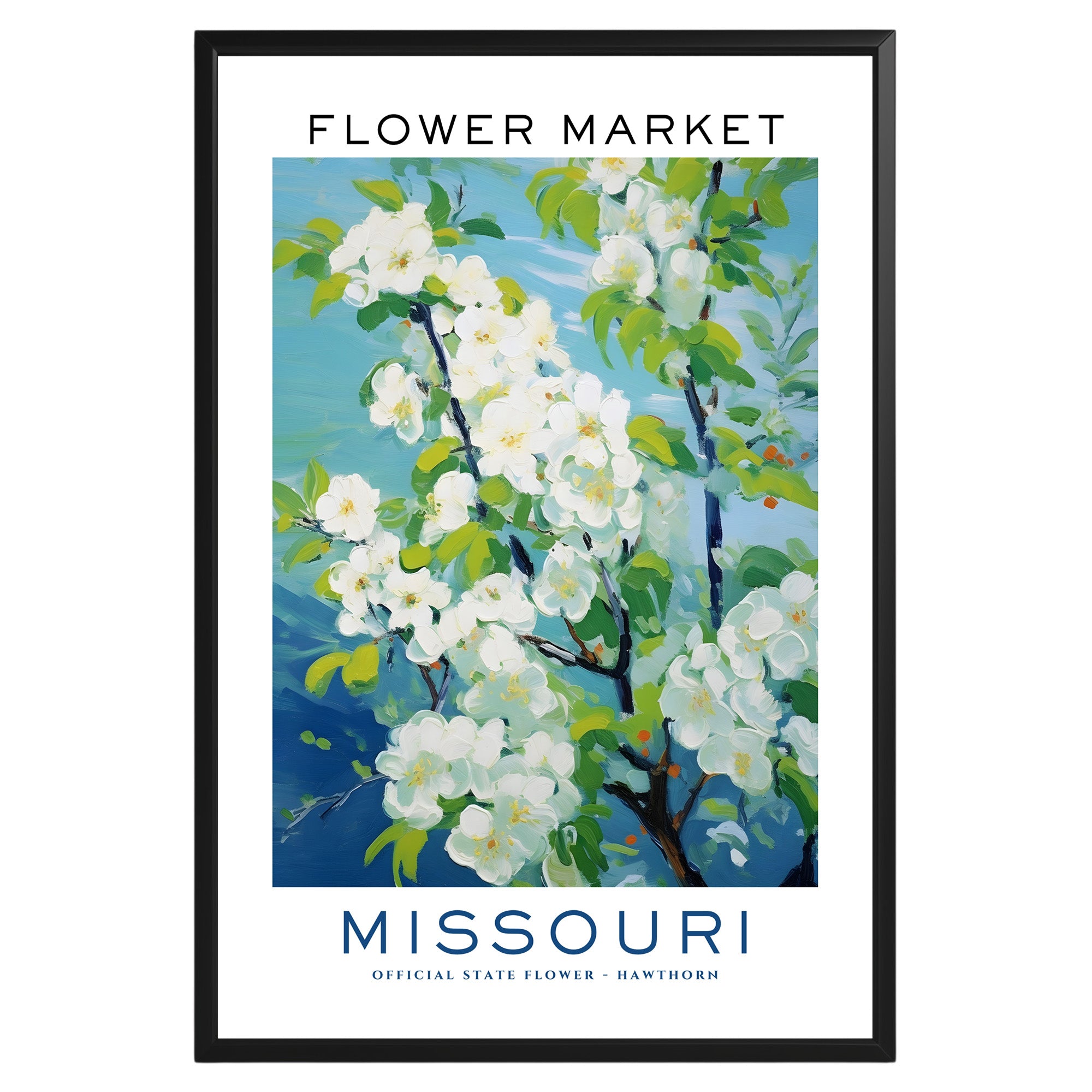 Missouri State Flower Market Poster - GroovyGrove