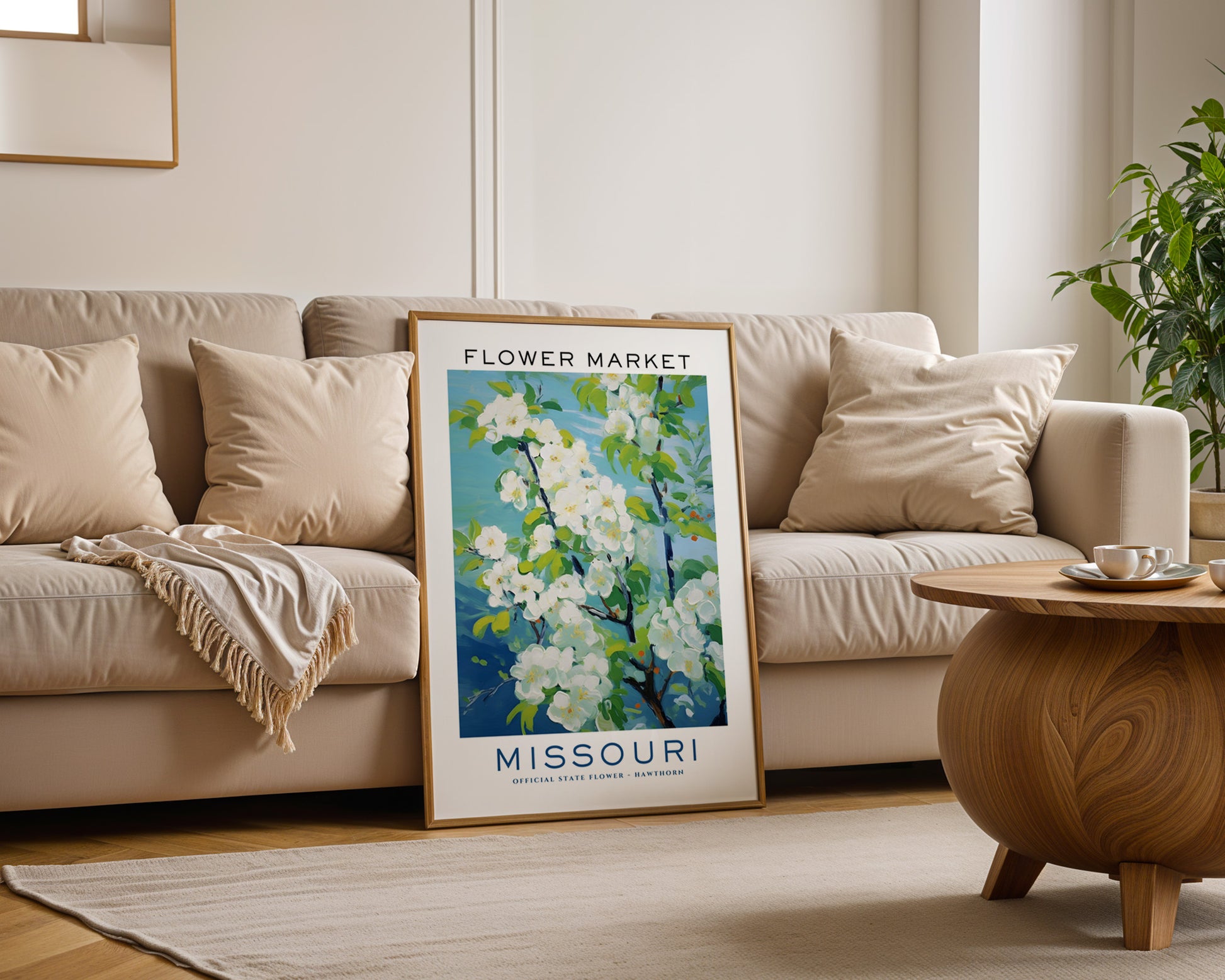 Missouri State Flower Market Poster - GroovyGrove