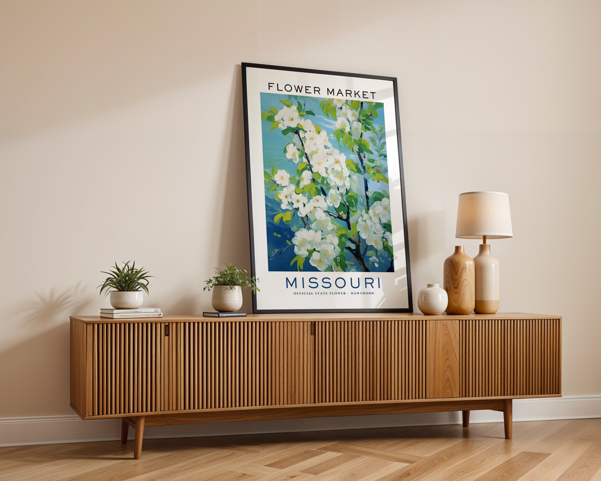 Missouri State Flower Market Poster - GroovyGrove