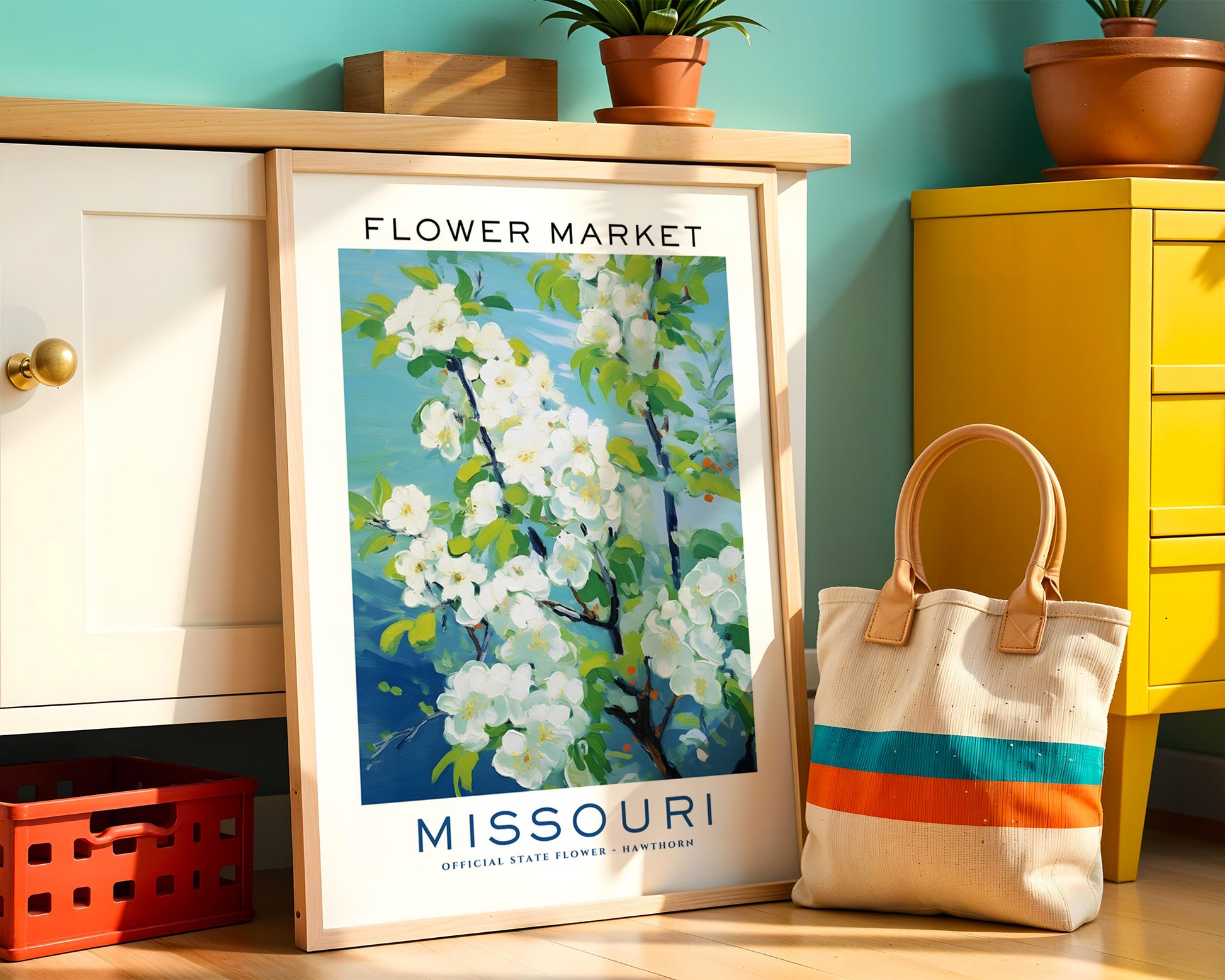 Missouri State Flower Market Poster - GroovyGrove