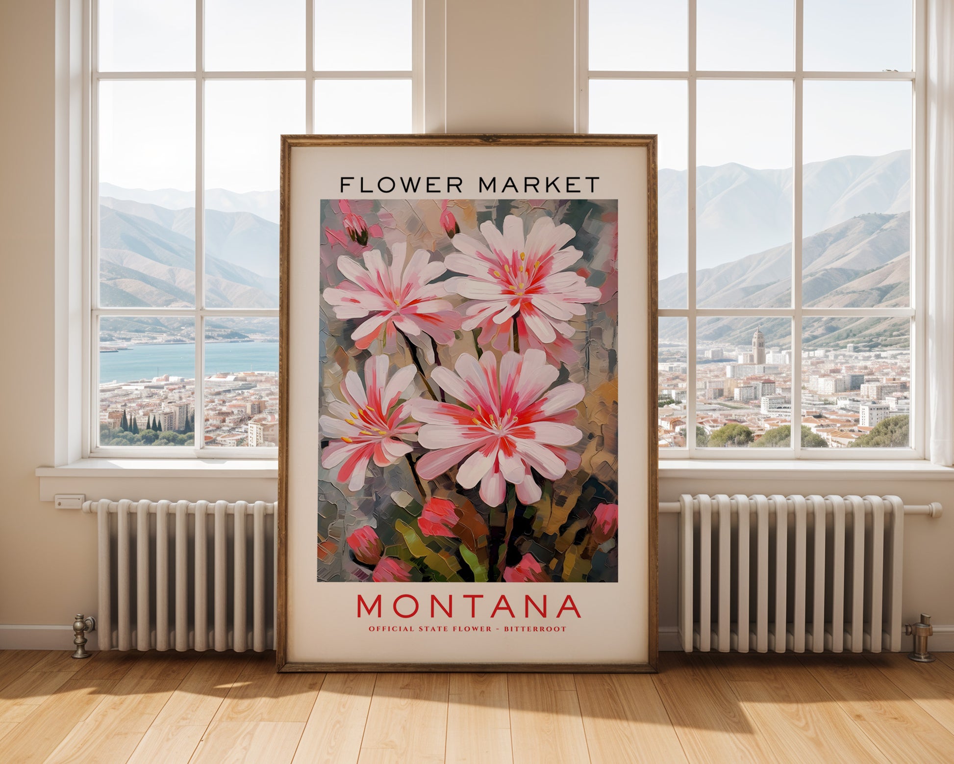 Montana State Flower Market Poster - GroovyGrove