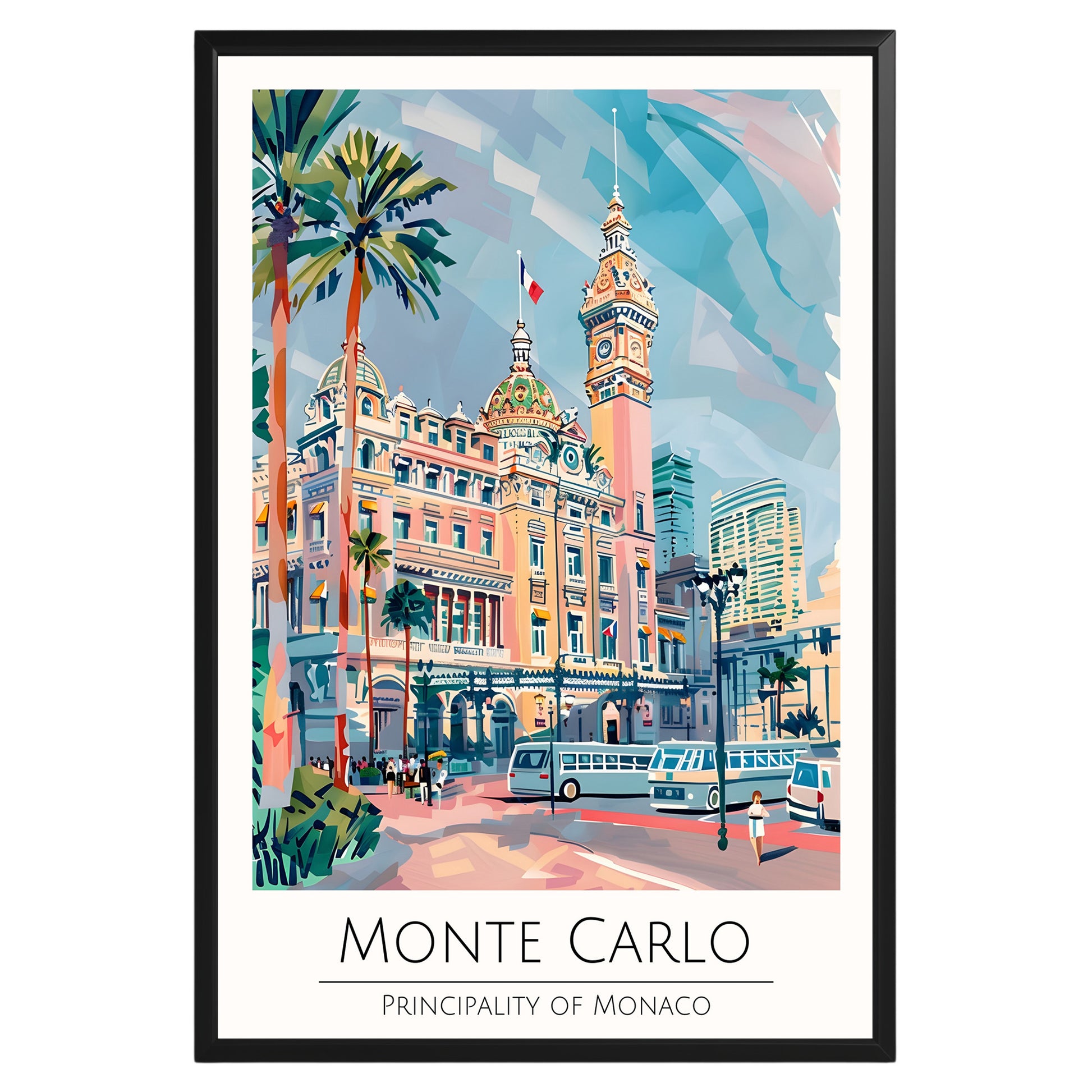 Monte Carlo Monaco Travel Poster - GroovyGrove