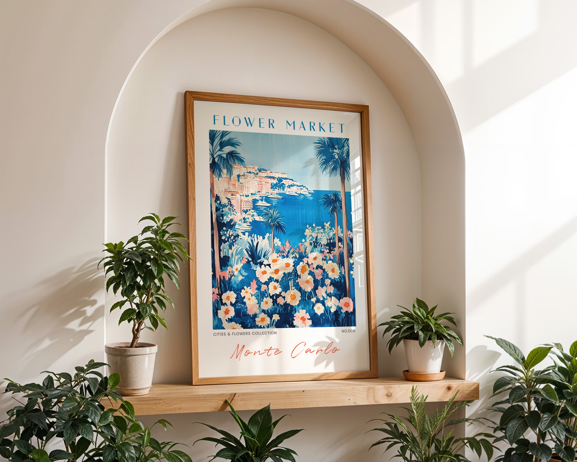 Monte Carlo Monaco Flower Market Poster - GroovyGrove