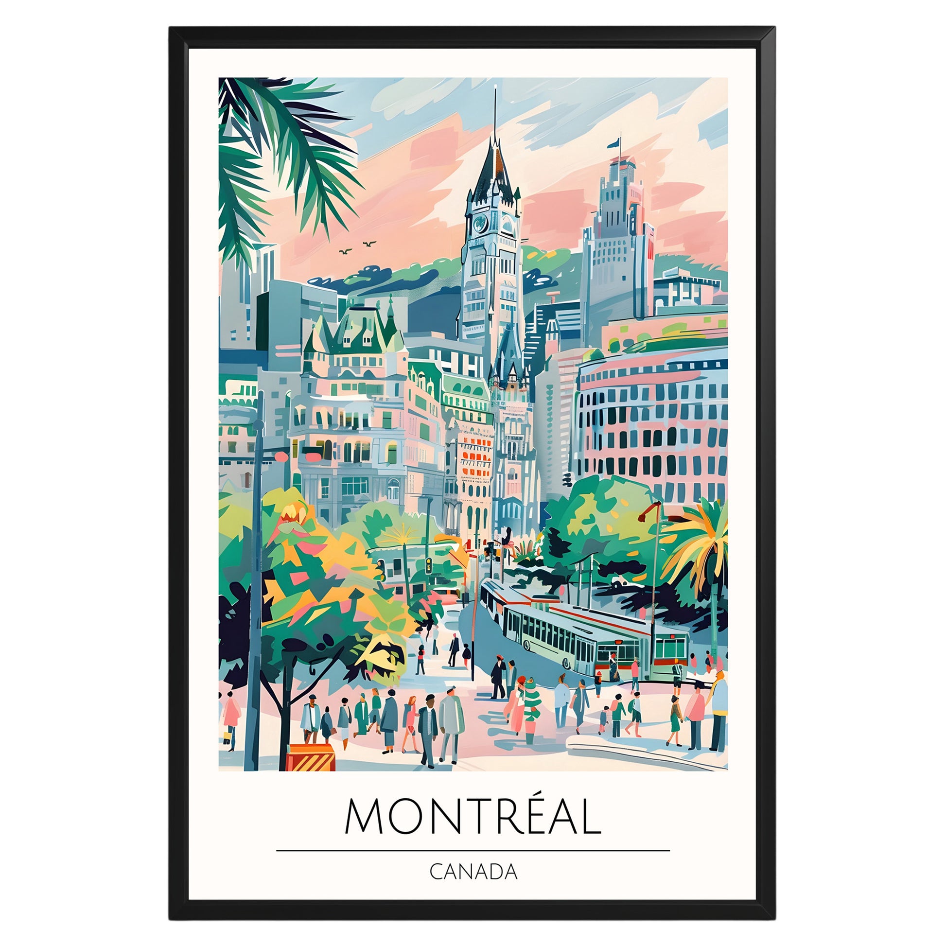 Montréal Canada Travel Poster - GroovyGrove