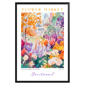 Montreal Canada Flower Market Poster - GroovyGrove