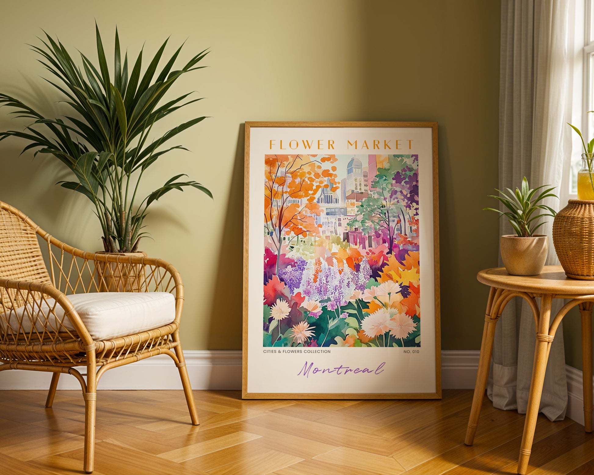 Montreal Canada Flower Market Poster - GroovyGrove