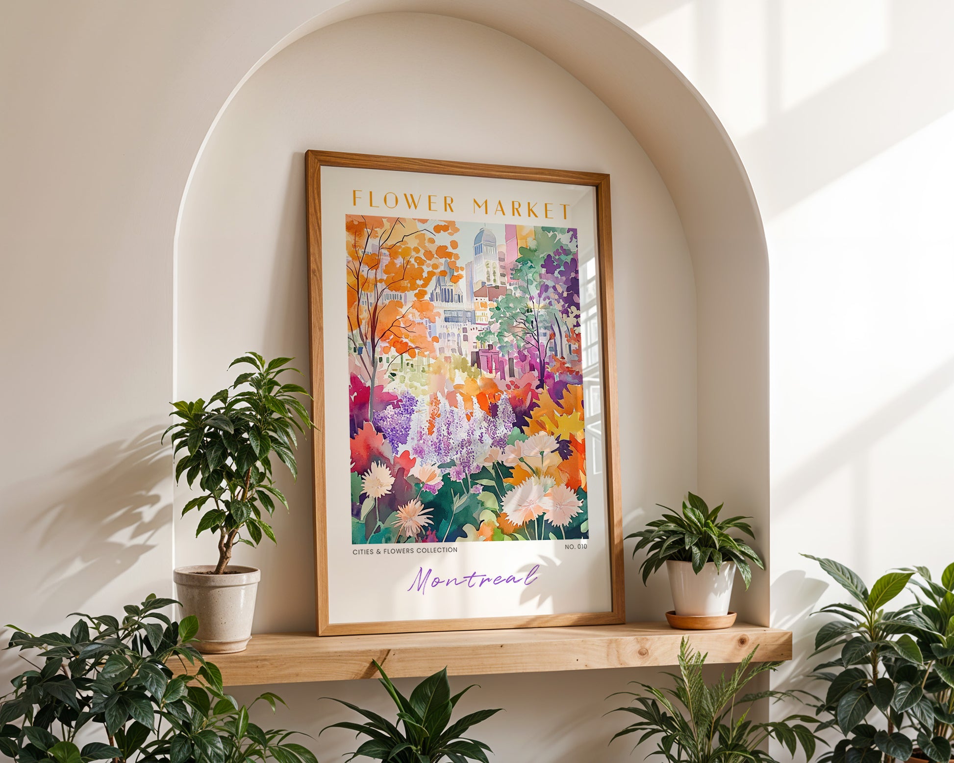 Montreal Canada Flower Market Poster - GroovyGrove