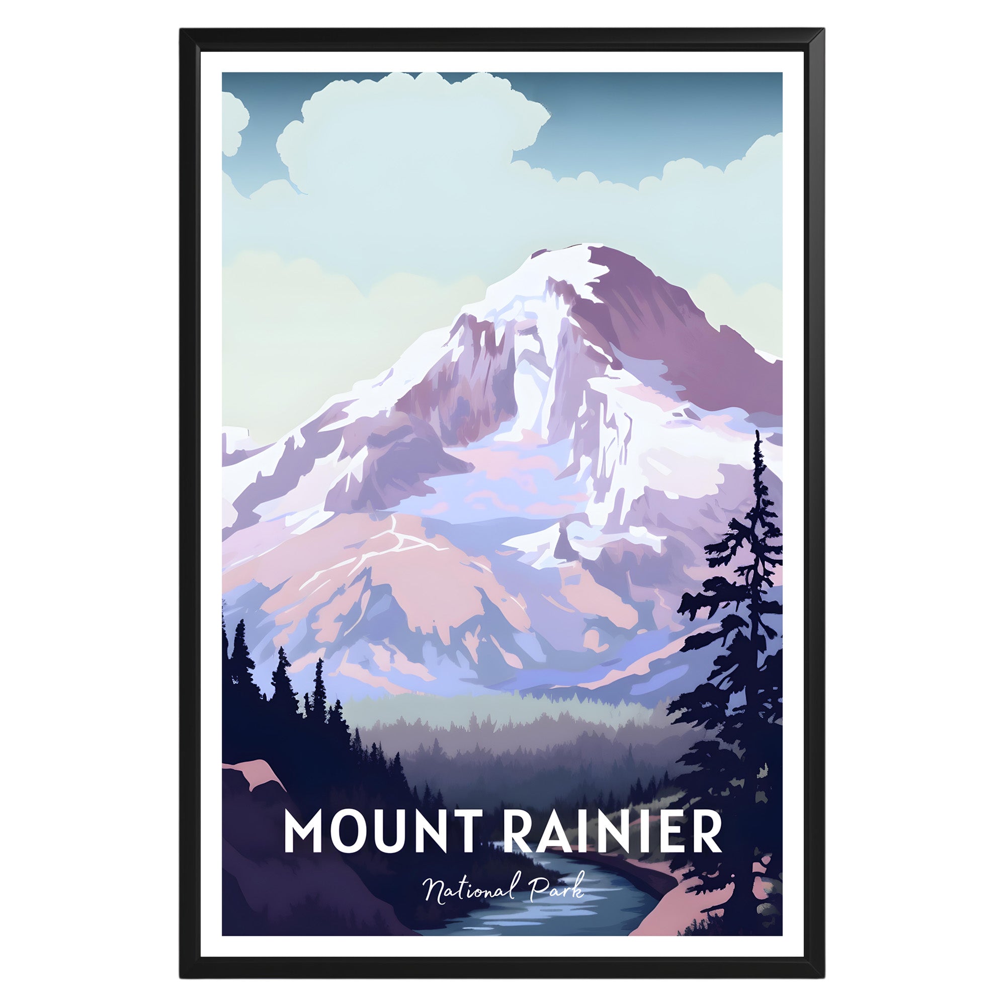 Mount Rainier National Park Poster - GroovyGrove