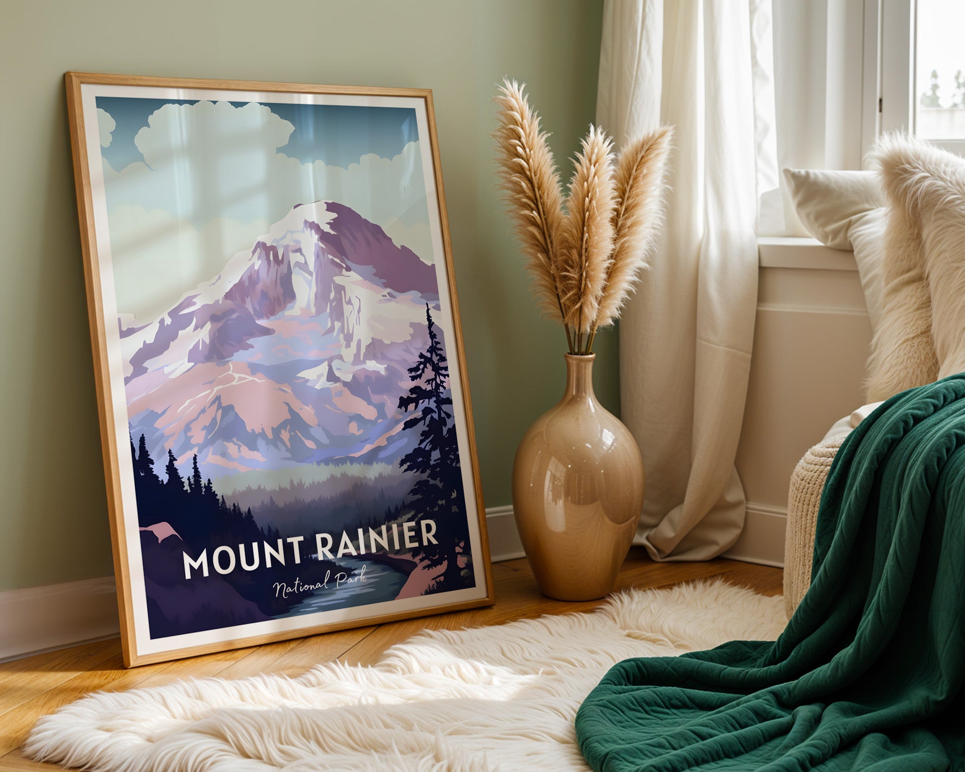 Mount Rainier National Park Poster - GroovyGrove