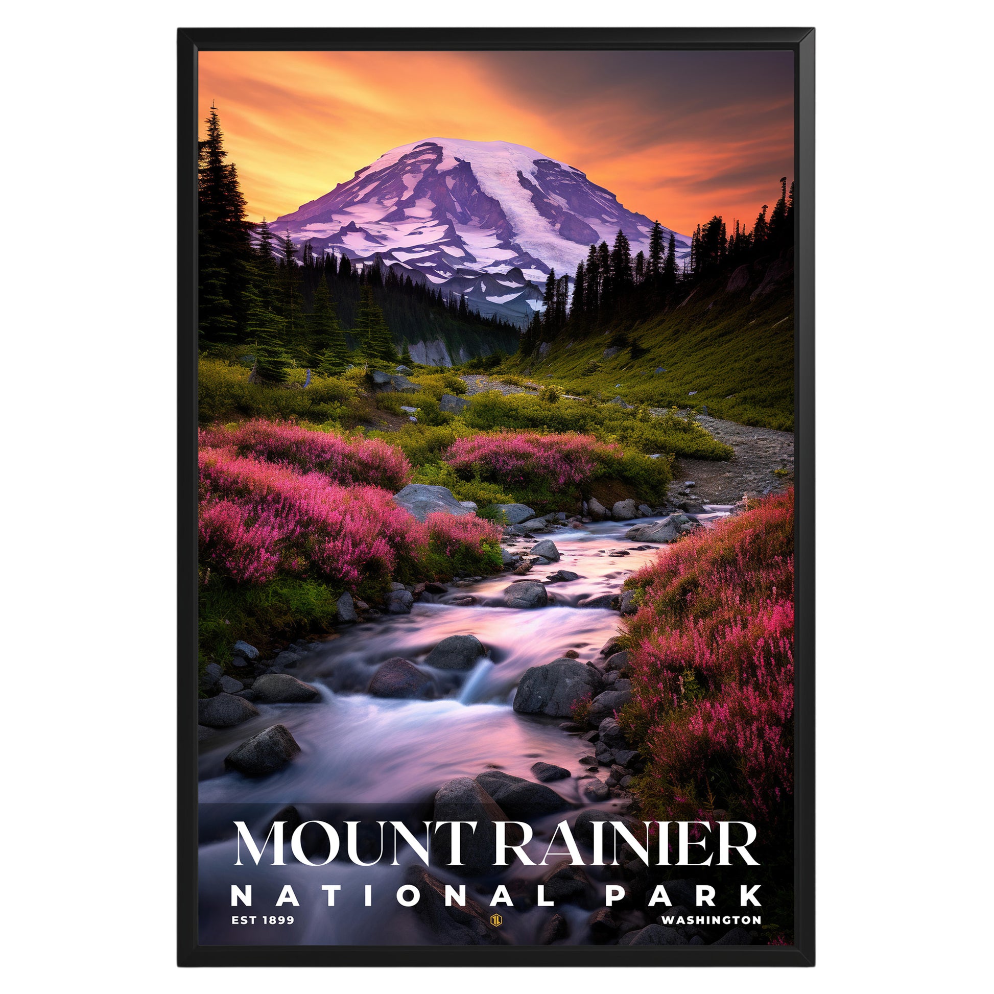 Mount Rainier National Park Poster - GroovyGrove