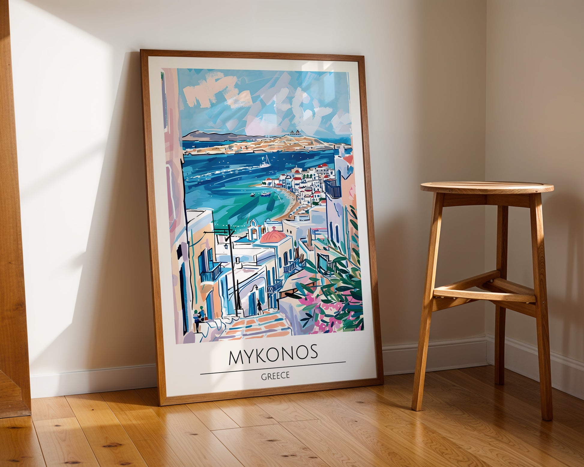 Mykonos Greece Travel Poster - GroovyGrove